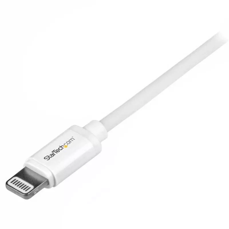 StarTech.com 1 m (3 pēdas) USB uz Lightning kabelis - iPhone / iPad / iPod lādētāja kabelis - ātrdarbīgs Lightning uz USB kabelis - Apple MFi sertificēts - balts