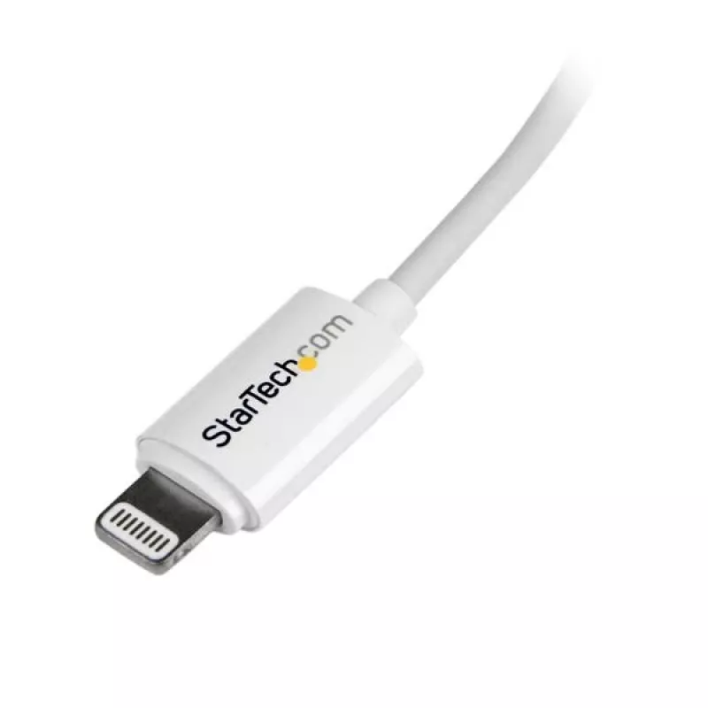 StarTech.com 2 m (6 pēd.) USB uz Lightning kabelis - garš iPhone / iPad / iPod lādētāja kabelis - Lightning uz USB kabelis - Apple MFi sertificēts - balts