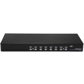 StarTech.com 8 pieslēgvietu 1U statīvā montējams USB KVM slēdzis ar OSD un kabeļiem