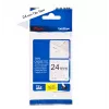 Etiķešu lente Brother TZE-SE5 — 24 mm x 8 m, melns uz balta
