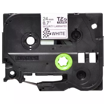 Etiķešu lente Brother TZE-SE5 — 24 mm x 8 m, melns uz balta