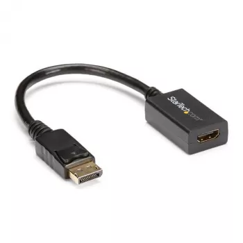 StarTech.com DisplayPort–HDMI adapteris – DP 1.2 uz HDMI video pārveidotājs 1080p – DP uz HDMI monitors/TV/displejs kabeļa adaptera sargspraudnis – pasīvs DP–HDMI adapteris – fiksējošs DP savienotājs