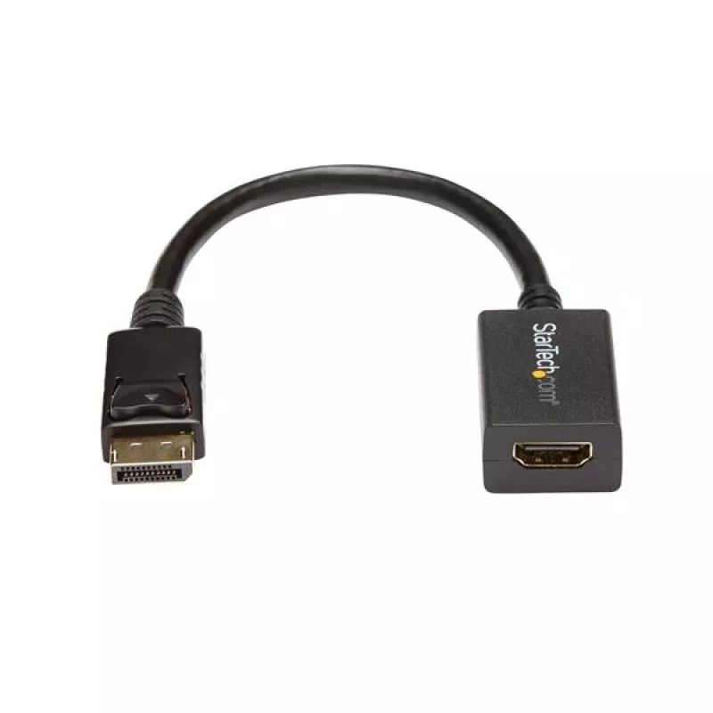 StarTech.com DisplayPort–HDMI adapteris – DP 1.2 uz HDMI video pārveidotājs 1080p – DP uz HDMI monitors/TV/displejs kabeļa adaptera sargspraudnis – pasīvs DP–HDMI adapteris – fiksējošs DP savienotājs