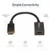 StarTech.com DisplayPort–HDMI adapteris – DP 1.2 uz HDMI video pārveidotājs 1080p – DP uz HDMI monitors/TV/displejs kabeļa adaptera sargspraudnis – pasīvs DP–HDMI adapteris – fiksējošs DP savienotājs