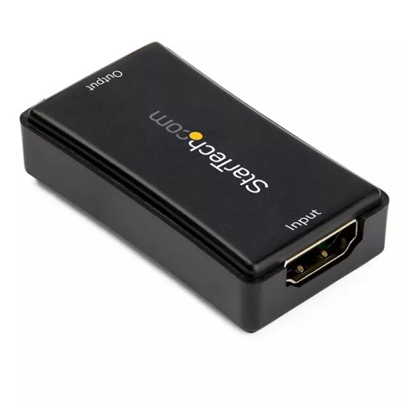 StarTech.com 45 pēdas (14 m) HDMI signāla pastiprinātājs - 4K 60Hz, 3840 x 2160 pikseļi, AV retranslators, 14 m, melns, HDCP