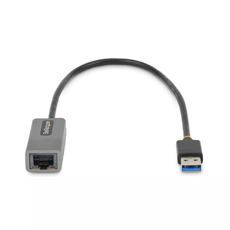 StarTech.com USB 3.0 uz Gigabit Ethernet tīkla adapteris - 10/100/1000 Mbps, USB uz RJ45, USB 3.0 uz LAN adapteris, USB 3.0 Ethernet adapteris (GbE), 11 collu pievienots kabelis, bez draiveru instalēšanas