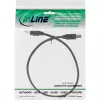 USB 2.0 kabelis Type A vīr. / B vīr. melns 0.5m InLine 34550X