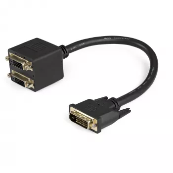 StarTech.com 30cm (1 ft) DVI-D uz 2x DVI-D digitālais video sadalītāja kabelis - V/S~1 ft DVI-D uz 2x DVI-D digitālais video sadalītāja kabelis - V/S