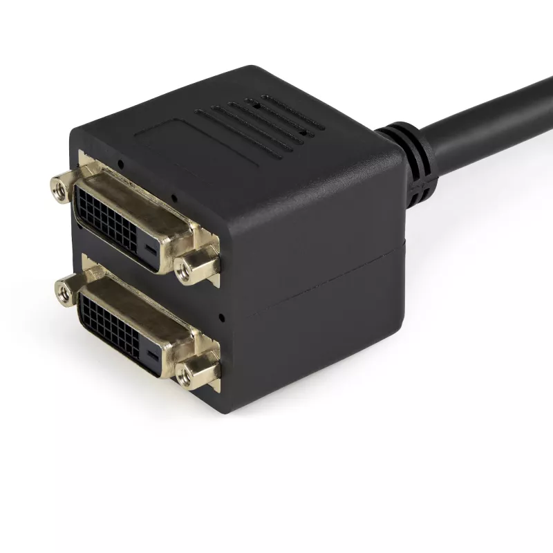 StarTech.com 30cm (1 ft) DVI-D uz 2x DVI-D digitālais video sadalītāja kabelis - V/S~1 ft DVI-D uz 2x DVI-D digitālais video sadalītāja kabelis - V/S