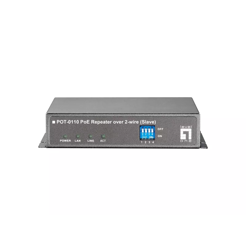 Tīkla retranslators LevelOne PoE over 2-wire Receiver POT-0110
