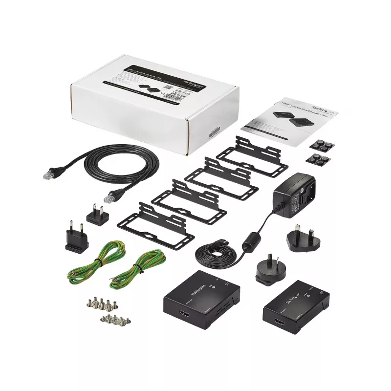 StarTech.com HDMI pār CAT5e HDBaseT paplašinātājs - Barošana pa kabeli - Ultra HD 4K - TAA