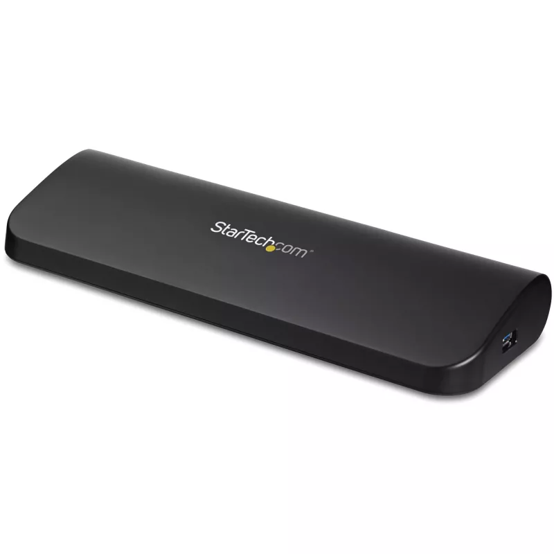 StarTech.com Divu monitoru USB 3.0 dokstacija ar HDMI un DVI/VGA ~ Divu monitoru USB 3.0 klēpjdatora dokstacija ar HDMI/DVI/VGA, 3x USB-A centrmezgls, GbE, audio, universāla Type-A doks Windows/macOS/ChromeOS - atbilst TAA