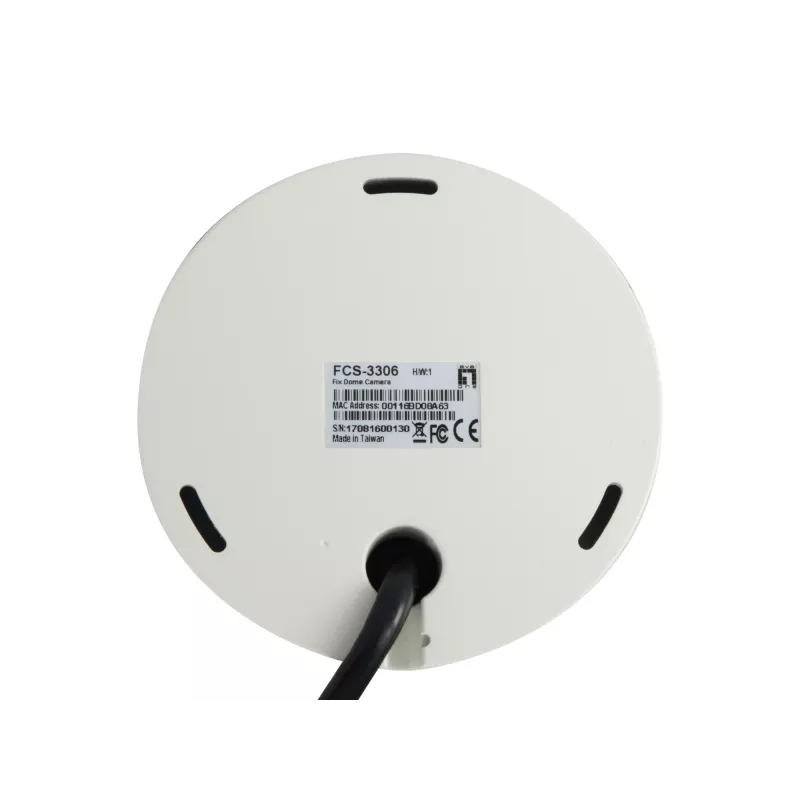LevelOne HUBBLE fiksēta kupolveida IP tīkla kamera, H.265, 3 megapikseļu, 802.3af PoE, IR gaismas diodes, iekštelpām/ārtelpām, pret vandālismu izturīga