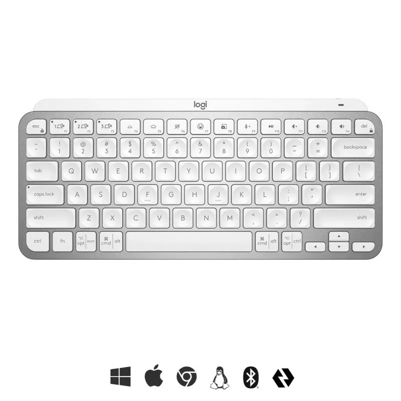 Logitech MX Keys Mini bezvadu apgaismota tastatūra Mini QWERTY
