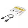 StarTech.com 1.6 pēdas (50 cm) Premium sertificēts HDMI 2.0 kabelis ar Ethernet - ātrgaitas Ultra HD 4K 60 Hz HDMI kabelis HDR10 - HDMI vads (vīrišķais/vīrišķais savienotāji) - UHD monitoriem, televizoriem, displejiem