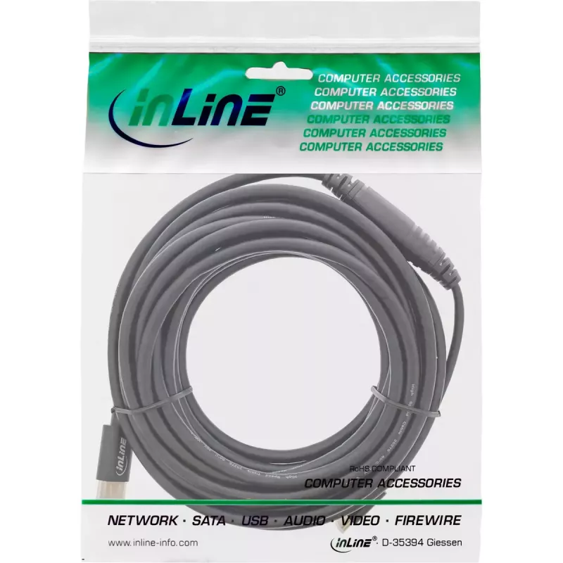 USB displeja kabelis InLine 64111 USB-C vīrišķais uz HDMI vīrišķais 1 m