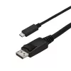 StarTech.com 2,98 m USB-C uz DisplayPort 1.2 kabelis 4K 60Hz - USB-C uz DisplayPort adaptera kabelis - HBR2 USB Type-C DP Alt režīms uz DP monitora video kabelis - Darbojas ar Thunderbolt 3 - Melns