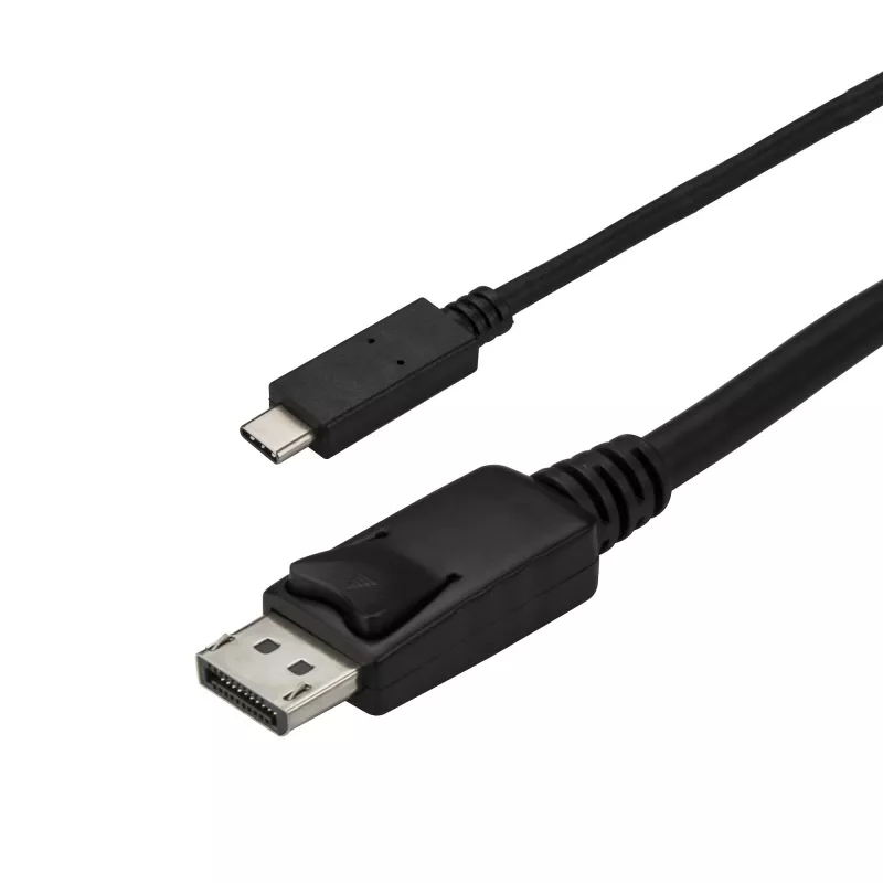 StarTech.com 2,98 m USB-C uz DisplayPort 1.2 kabelis 4K 60Hz - USB-C uz DisplayPort adaptera kabelis - HBR2 USB Type-C DP Alt režīms uz DP monitora video kabelis - Darbojas ar Thunderbolt 3 - Melns