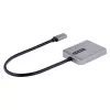 StarTech.com USB-C uz divu Displayport 1.4 adapteri, USB Type-C vairāku monitoru MST centrmezgls, divu 5K 60Hz DP klēpjdatora displeja paplašinātājs/sadalītājs, HDR, īpaši garš iebūvēts kabelis – tikai Windows