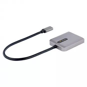 StarTech.com USB-C uz divu Displayport 1.4 adapteri, USB Type-C vairāku monitoru MST centrmezgls, divu 5K 60Hz DP klēpjdatora displeja paplašinātājs/sadalītājs, HDR, īpaši garš iebūvēts kabelis – tikai Windows