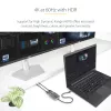 StarTech.com USB-C uz divu Displayport 1.4 adapteri, USB Type-C vairāku monitoru MST centrmezgls, divu 5K 60Hz DP klēpjdatora displeja paplašinātājs/sadalītājs, HDR, īpaši garš iebūvēts kabelis – tikai Windows