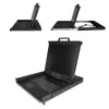 StarTech.com Rackmount KVM Console - Single Port VGA KVM with 17 inch LCD Monitor for Server Rack - Fully Featured Universal 1U LCD KVM Drawer w/Cables & Hardware - USB Support - 50,000 MTBF