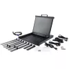 StarTech.com Rackmount KVM Console - Single Port VGA KVM with 17 inch LCD Monitor for Server Rack - Fully Featured Universal 1U LCD KVM Drawer w/Cables & Hardware - USB Support - 50,000 MTBF