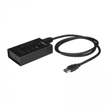 StarTech.com 4 portu USB 3.0 centrmezgls - USB Type-A uz 1x USB-C un 3x USB-A - komerciāls metāla USB centrmezgls - SuperSpeed 5Gbps USB 3.1/3.2 Gen 1 - ar barošanu no elektrotīkla - BC 1.2 ātrā uzlāde - montējams/izturīgs~4 portu USB 3.0 centrmezgls - USB Type-A uz 1x USB-C un 3x USB-A - komerciāls metāla USB centrmezgls - SuperSpeed USB 3.2 Gen 1 (5Gbps) - ar barošanu no elektrotīkla - BC 1.2…