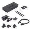 StarTech.com 7 pieslēgvietu USB‑C centrmezgls – USB Type-C uz 2x USB‑C/5x USB‑A – Komerciāls metāla USB 3.0 centrmezgls – SuperSpeed USB 3.2 Gen 1 (5Gbps) – pašdarbināms – BC 1.2 ātrā uzlāde – montējams/izturīgs