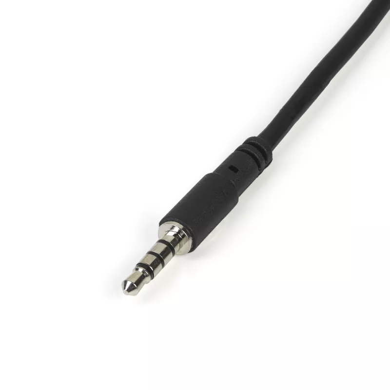 StarTech.com austiņu adapteris austiņām ar atsevišķiem austiņu / mikrofona spraudņiem - 3,5 mm 4 polu uz 2x 3 polu 3,5 mm vīr./siev.