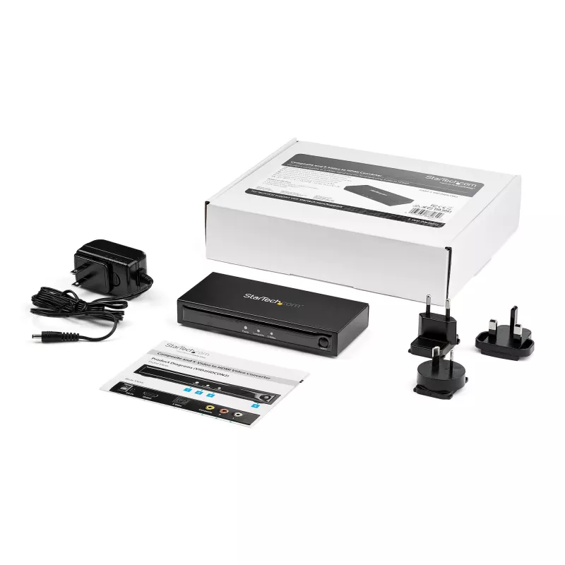 StarTech.com S-Video vai kompozīta uz HDMI pārveidotājs ar audio - 720p - NTSC un PAL