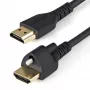 StarTech.com 6 pēdu (2 m) HDMI kabelis ar bloķēšanas skrūvi - 4K 60Hz HDR - Ātrdarbīgs HDMI 2.0 monitora kabelis ar bloķēšanas skrūves savienotāju drošam savienojumam - HDMI kabelis ar Ethernet - M/M