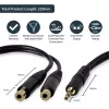 StarTech.com 6 collu stereo sadalītāja kabelis – 3,5 mm spraudnis uz 2x 3,5 mm ligzda