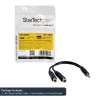StarTech.com 6 collu stereo sadalītāja kabelis – 3,5 mm spraudnis uz 2x 3,5 mm ligzda