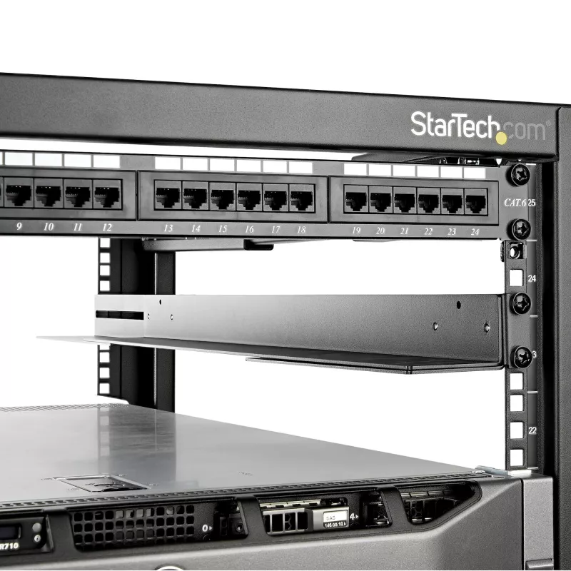 StarTech.com 1U 19 collu serveru plauktu sliedes - regulējams dziļums no 24 līdz 36 collām - universāls 4 statņu plauktā montējams sliežu komplekts - tīkla aprīkojuma/servera/UPS montāžas sliežu komplekts HPE ProLiant Dell PowerEdge