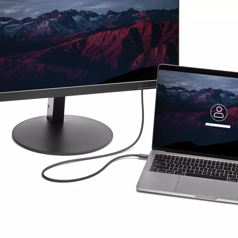 StarTech.com 1m Thunderbolt 3 (20Gbps) USB-C kabelis — saderīgs ar Thunderbolt, USB un DisplayPort