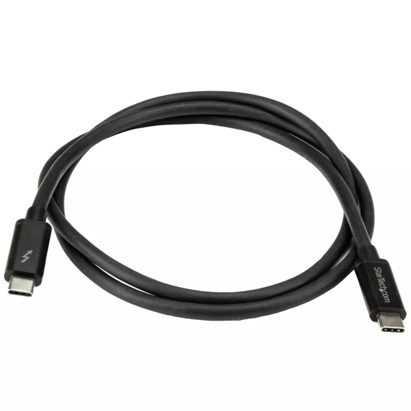 StarTech.com 1m Thunderbolt 3 (20Gbps) USB-C kabelis — saderīgs ar Thunderbolt, USB un DisplayPort
