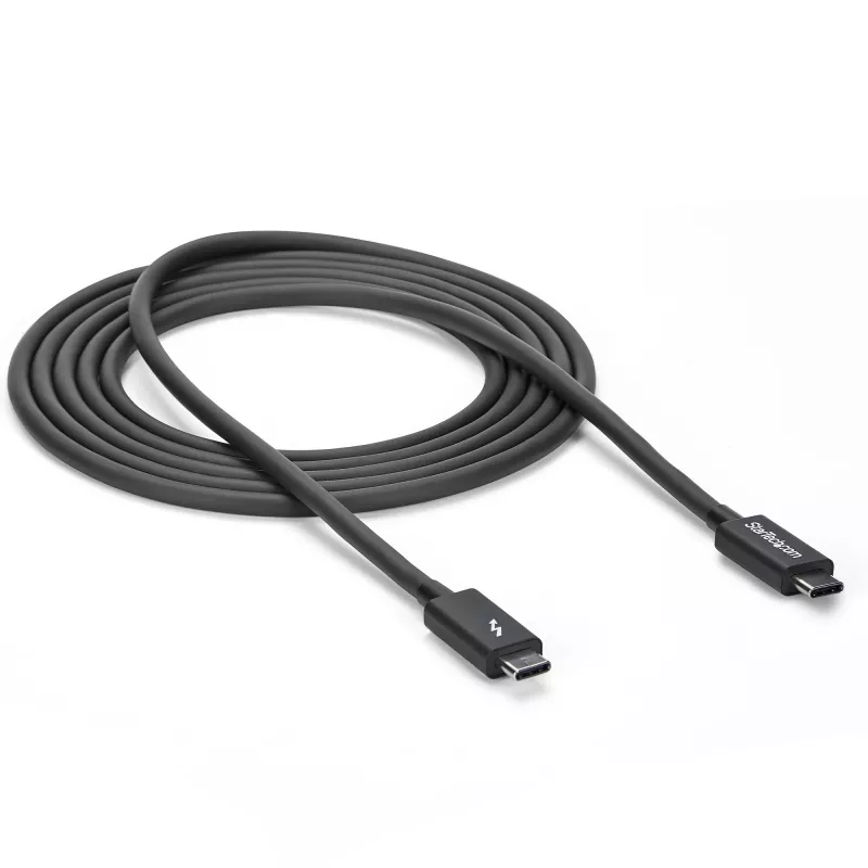 StarTech.com 2m Thunderbolt 3 (20Gbps) USB-C kabelis - saderīgs ar Thunderbolt, USB un DisplayPort