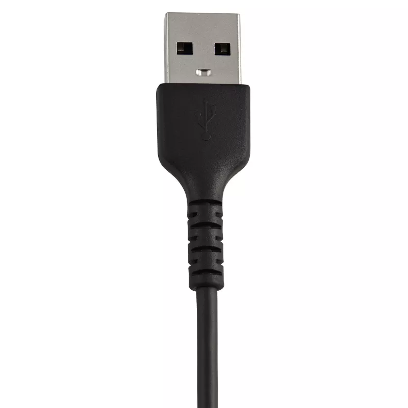 StarTech.com 6 collu (15cm) Izturīgs Melns USB-A uz Lightning Kabelis – Pastiprināts Ar Aramidšķiedru USB Type A uz Lightning lādētāja/sinhronizācijas barošanas vads – Apple MFi sertificēts iPad/iPhone 12