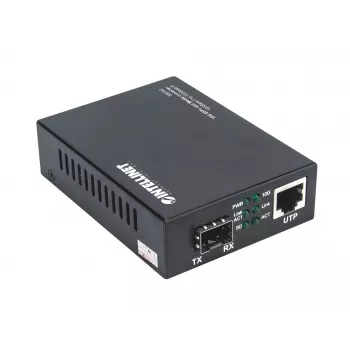 Intellinet 10GBase-T uz 10GBase-R multivides pārveidotājs, 1 x 10 GB SFP+ slots, 1 x 10GB RJ45 ports