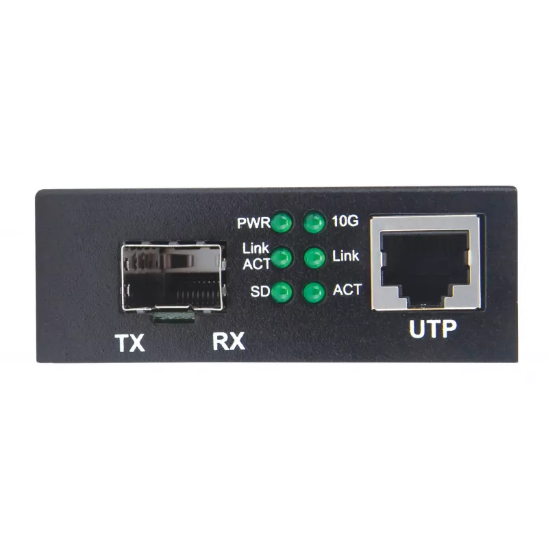 Intellinet 10GBase-T uz 10GBase-R multivides pārveidotājs, 1 x 10 GB SFP+ slots, 1 x 10GB RJ45 ports