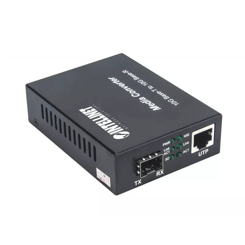 Intellinet 10GBase-T uz 10GBase-R multivides pārveidotājs, 1 x 10 GB SFP+ slots, 1 x 10GB RJ45 ports
