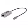 StarTech.com USB-C uz Ethernet adapteris, USB 3.0 uz Gigabit Ethernet tīkla adapteris - 10/100/1000 Mbps, USB-C uz RJ45 Ethernet adapteris (GbE), 12 collu pievienots kabelis, bez draiveru instalēšanas