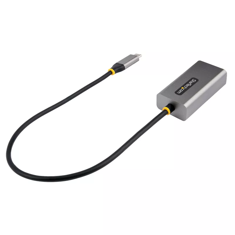 StarTech.com USB-C uz Ethernet adapteris, USB 3.0 uz Gigabit Ethernet tīkla adapteris - 10/100/1000 Mbps, USB-C uz RJ45 Ethernet adapteris (GbE), 12 collu pievienots kabelis, bez draiveru instalēšanas