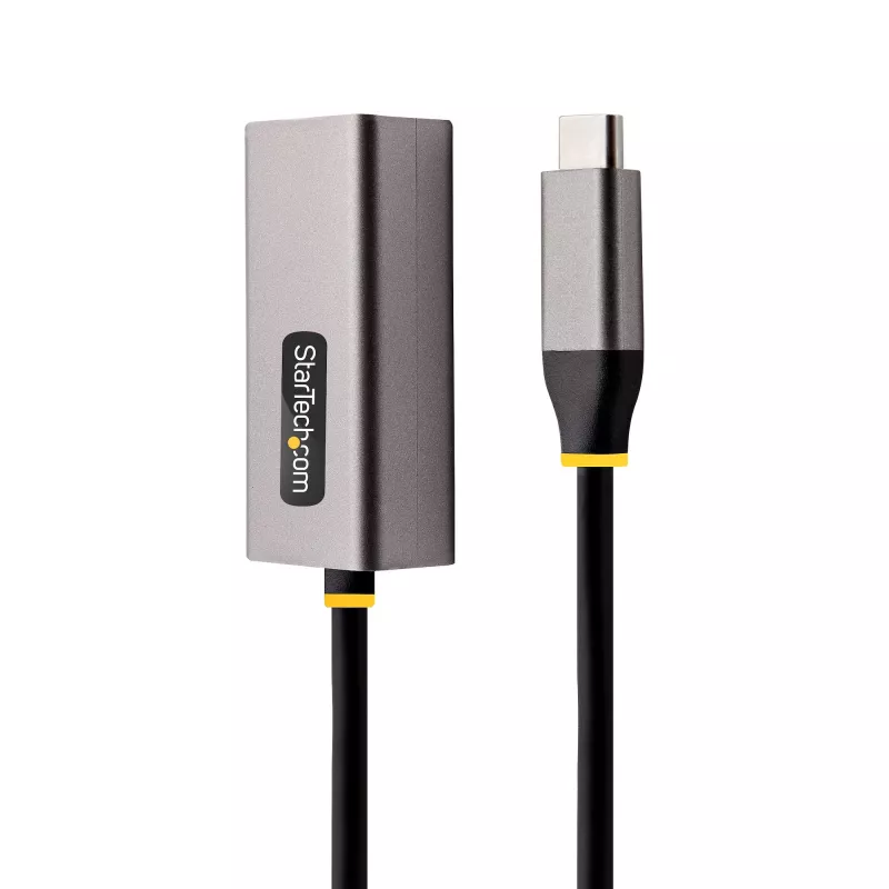 StarTech.com USB-C uz Ethernet adapteris, USB 3.0 uz Gigabit Ethernet tīkla adapteris - 10/100/1000 Mbps, USB-C uz RJ45 Ethernet adapteris (GbE), 12 collu pievienots kabelis, bez draiveru instalēšanas