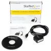 StarTech.com 2,5 m 1 porta FTDI USB uz seriālo RS232 adaptera kabelis ar optisko izolāciju, USB uz RS232 adapteris – TAA