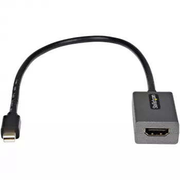 StarTech.com Mini DisplayPort to HDMI Adapter - mDP to HDMI Adapter Dongle - 1080p - Mini DisplayPort 1.2 to HDMI Monitor/Display - Mini DP to HDMI Video Converter - 12 collu garš pievienots kabelis - MDP2HDMI uzlabotā versija