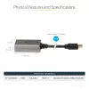 StarTech.com Mini DisplayPort to HDMI Adapter - mDP to HDMI Adapter Dongle - 1080p - Mini DisplayPort 1.2 to HDMI Monitor/Display - Mini DP to HDMI Video Converter - 12 collu garš pievienots kabelis - MDP2HDMI uzlabotā versija