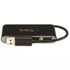 StarTech.com 4 portatīvais USB 2.0 centrmezgls ar iebūvētu kabeli