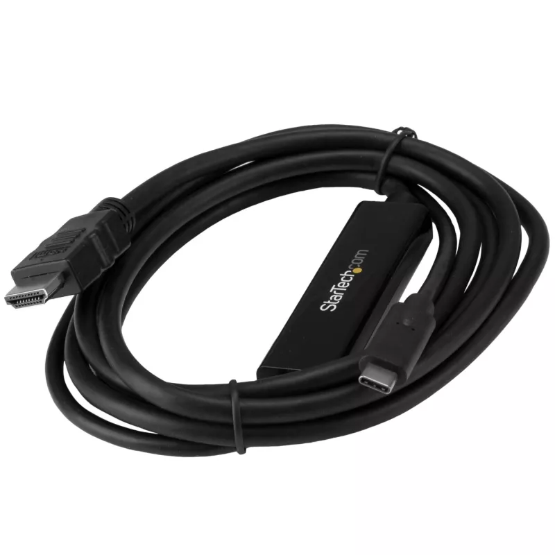 StarTech.com 6 pēdas (2 m) USB C uz HDMI kabelis - 4K 30 Hz USB Type-C uz HDMI video displeja pārveidotājs - USB-C DP alt režīma uz HDMI monitora adaptera vads - saderīgs ar Thunderbolt